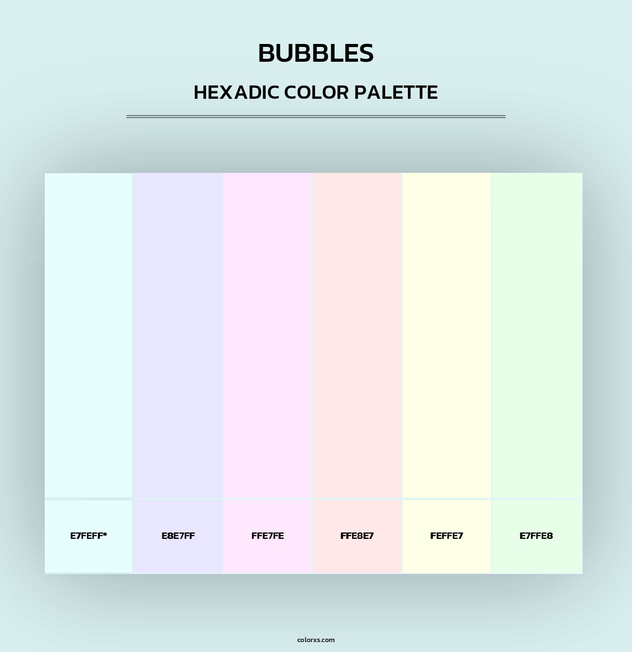 Bubbles - Hexadic Color Palette