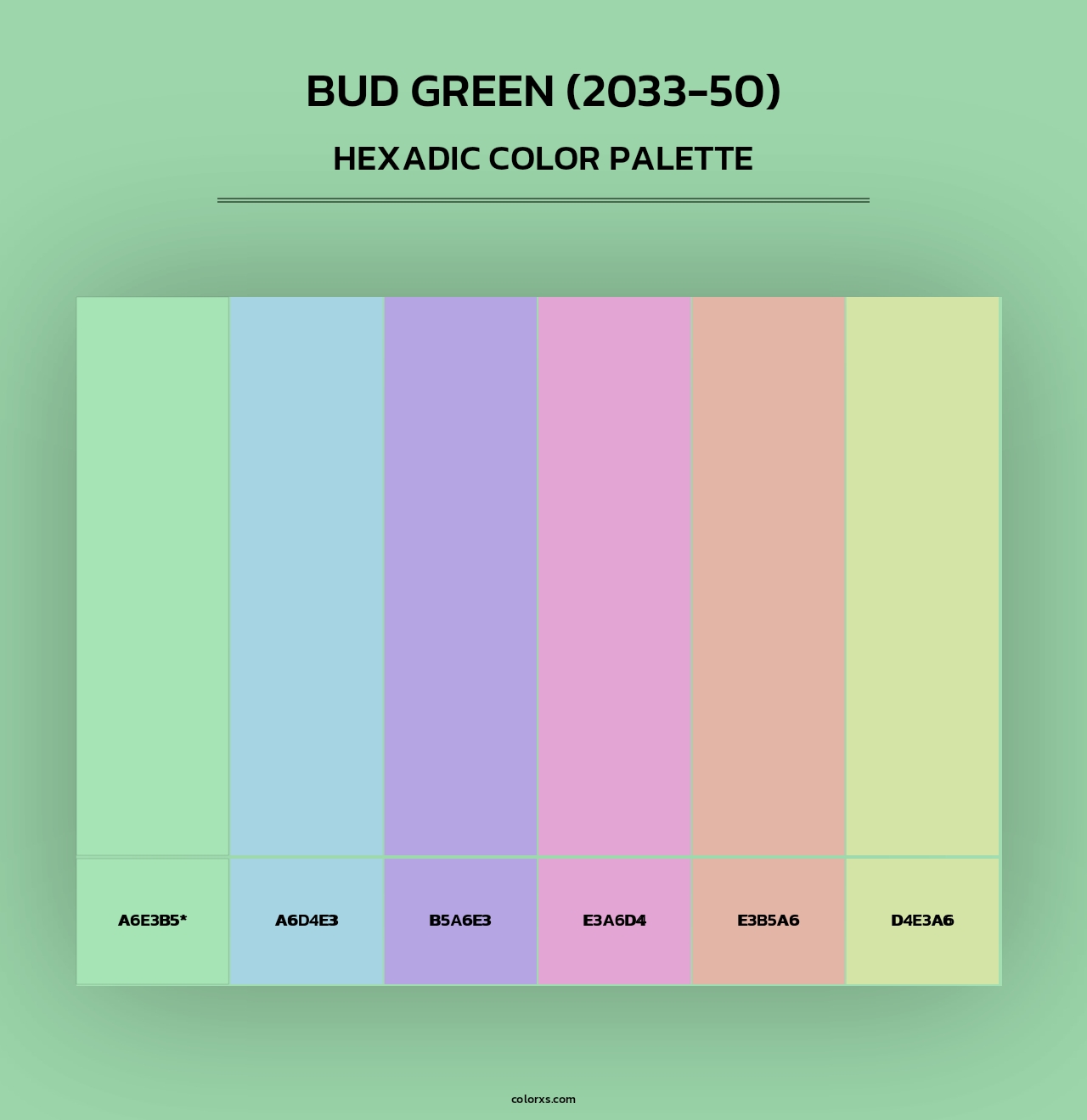 Bud Green (2033-50) - Hexadic Color Palette
