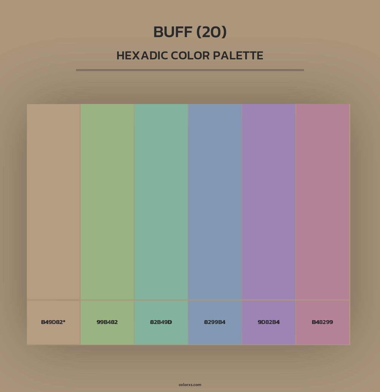 Buff (20) - Hexadic Color Palette