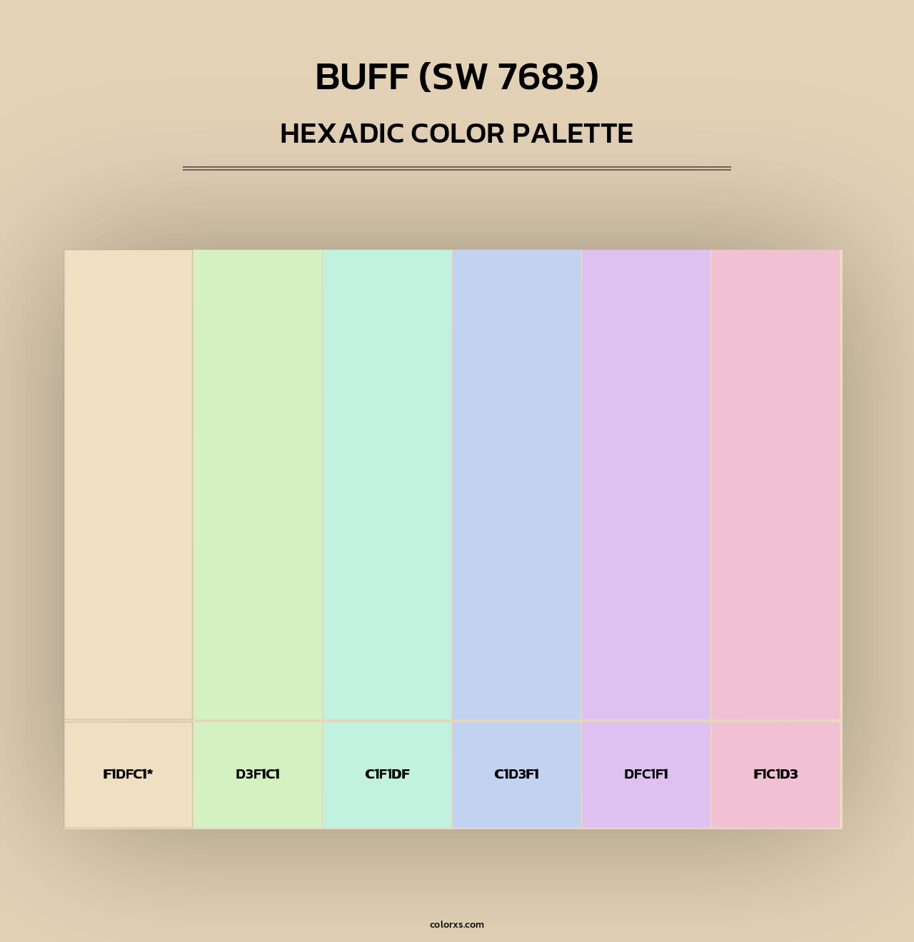 Buff (SW 7683) - Hexadic Color Palette