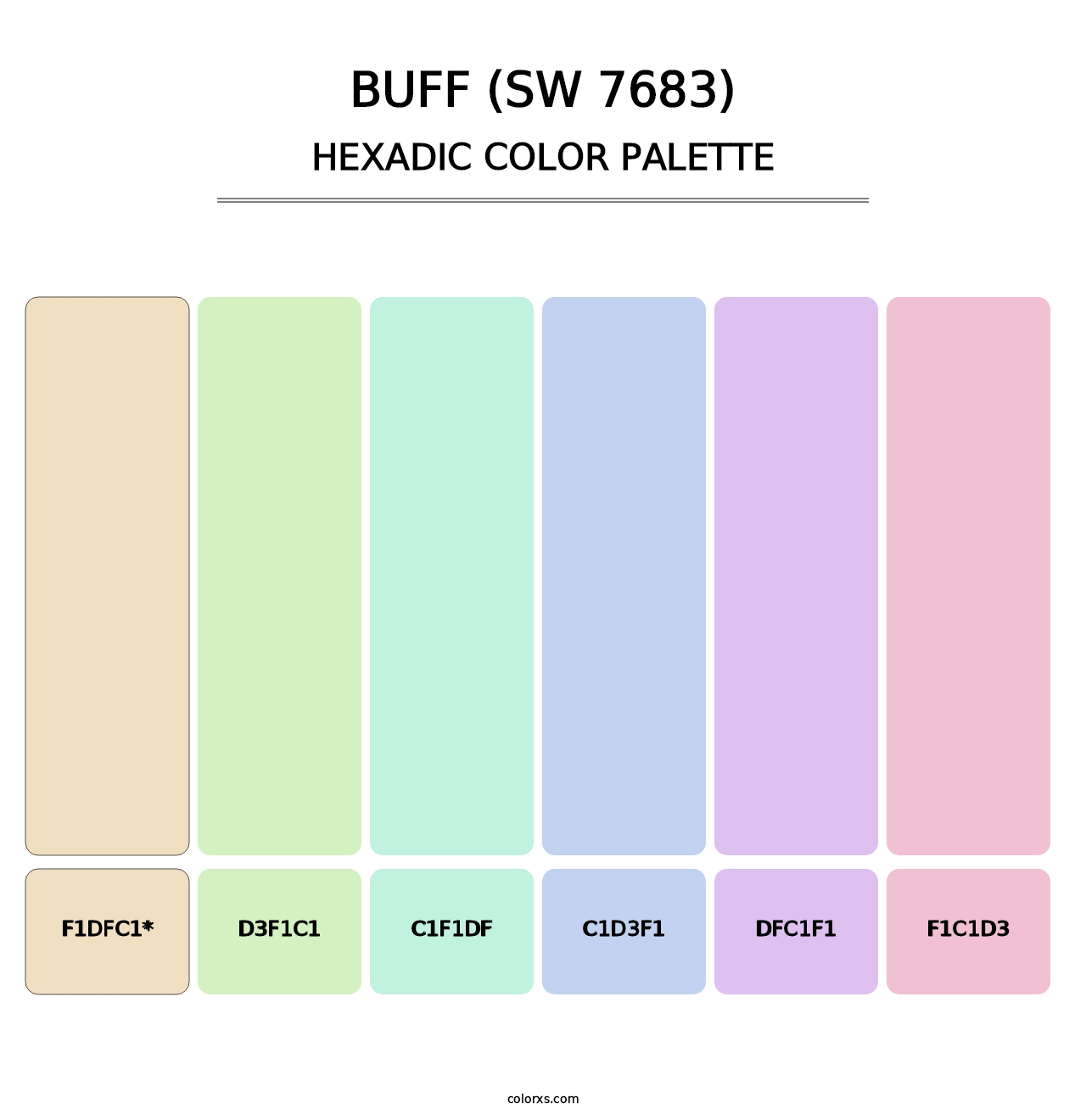 Buff (SW 7683) - Hexadic Color Palette