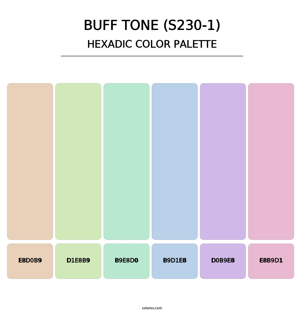 Buff Tone (S230-1) - Hexadic Color Palette