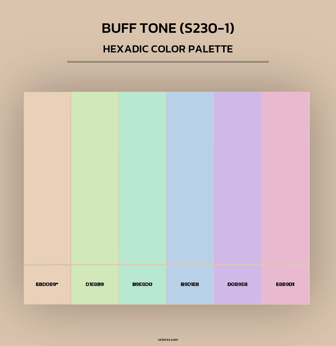 Buff Tone (S230-1) - Hexadic Color Palette