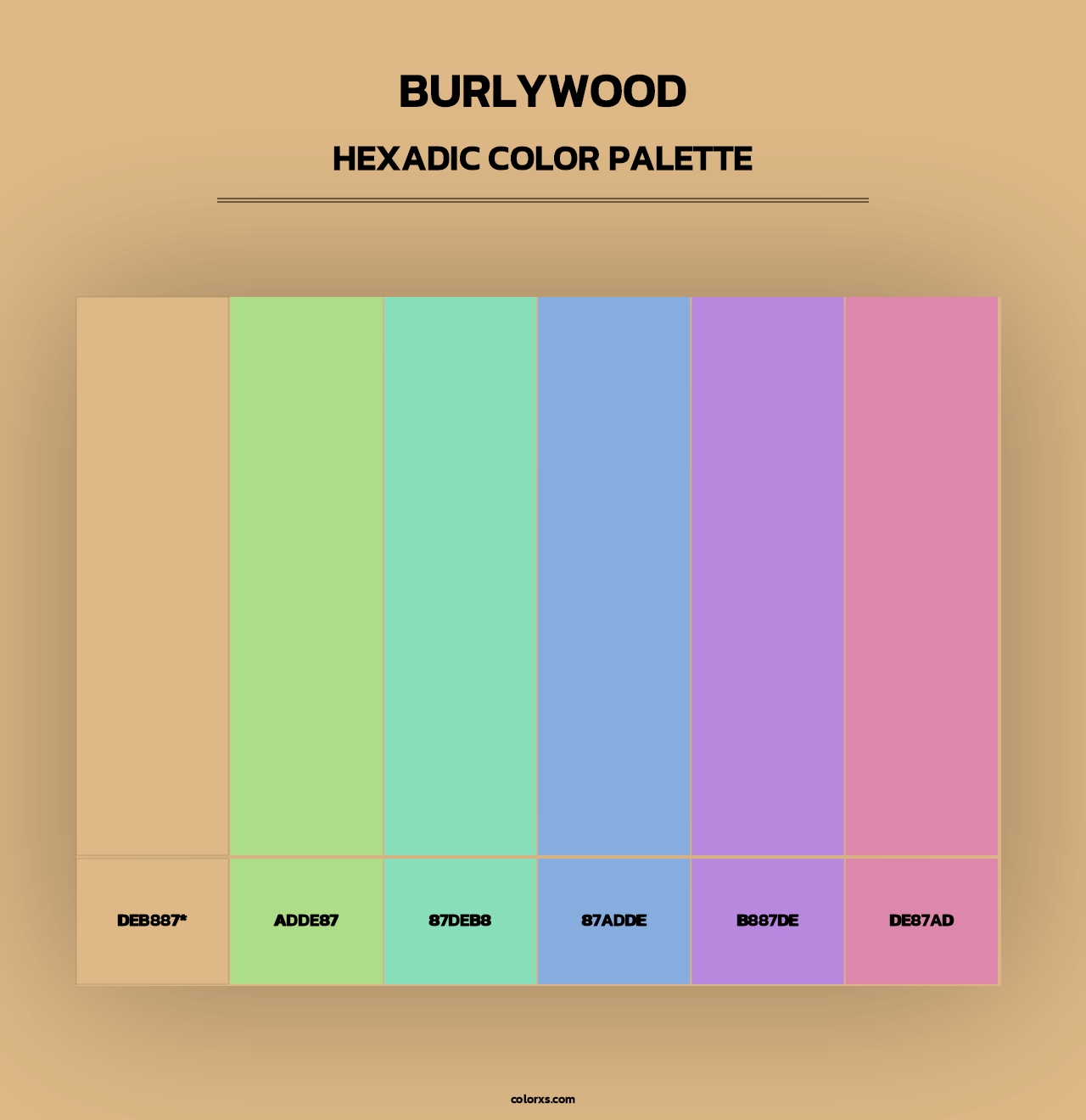 Burlywood - Hexadic Color Palette
