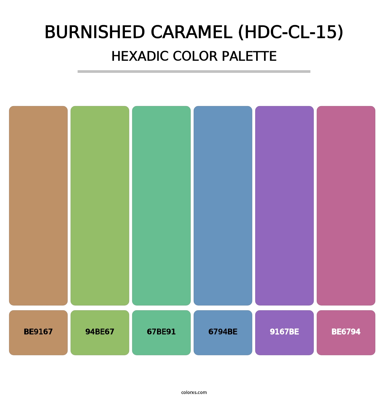 Burnished Caramel (HDC-CL-15) - Hexadic Color Palette