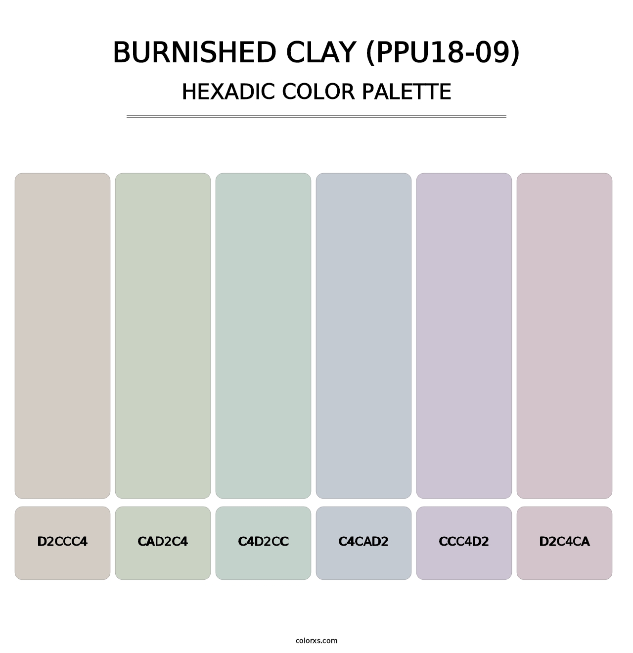 Burnished Clay (PPU18-09) - Hexadic Color Palette