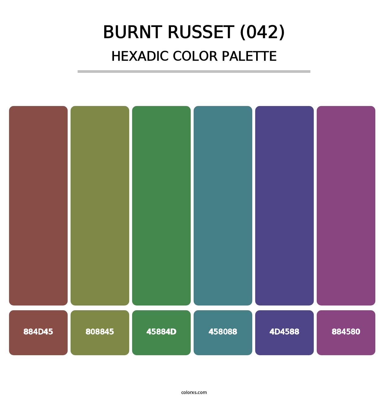 Burnt Russet (042) - Hexadic Color Palette
