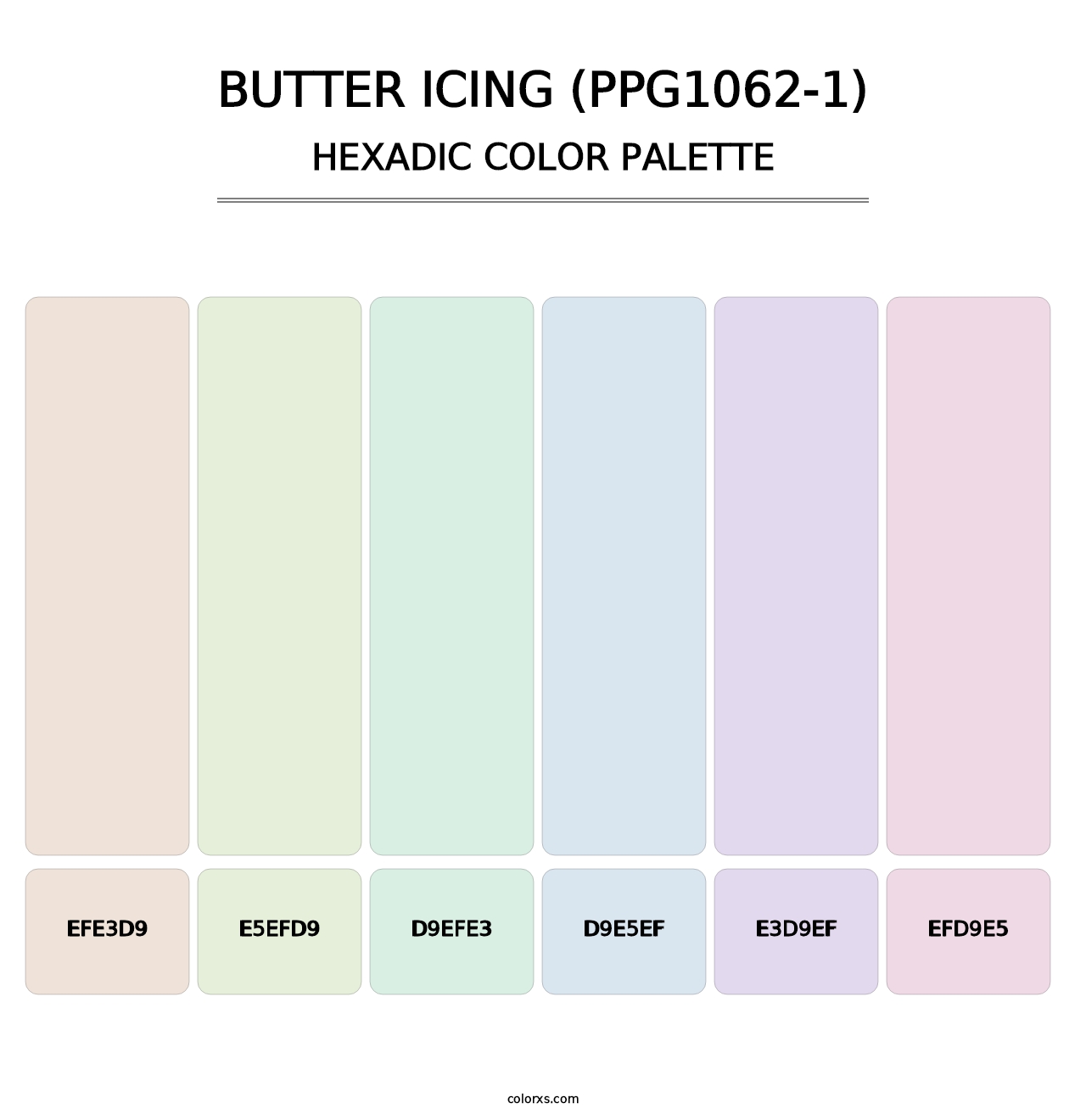 Butter Icing (PPG1062-1) - Hexadic Color Palette