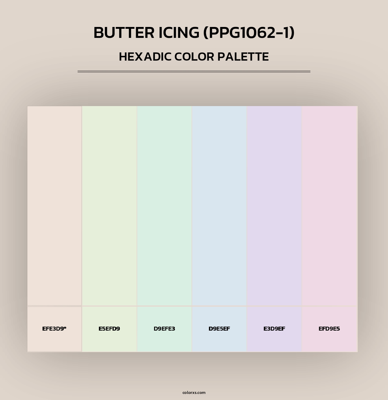 Butter Icing (PPG1062-1) - Hexadic Color Palette
