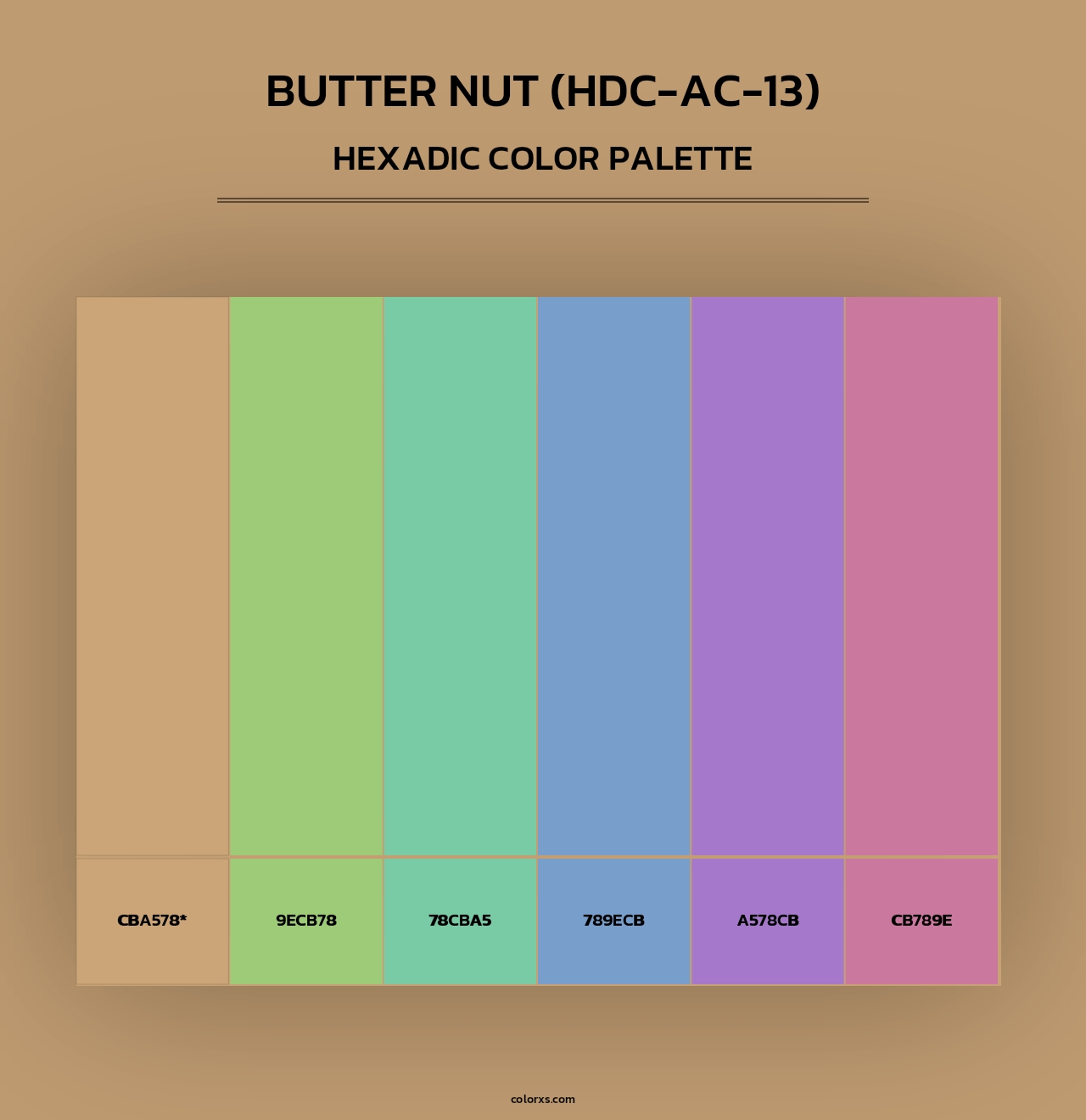 Butter Nut (HDC-AC-13) - Hexadic Color Palette