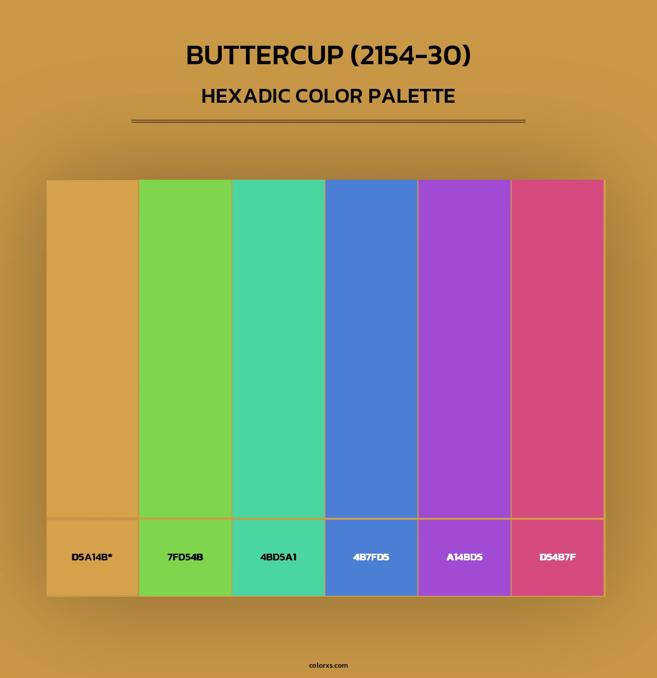 Buttercup (2154-30) - Hexadic Color Palette