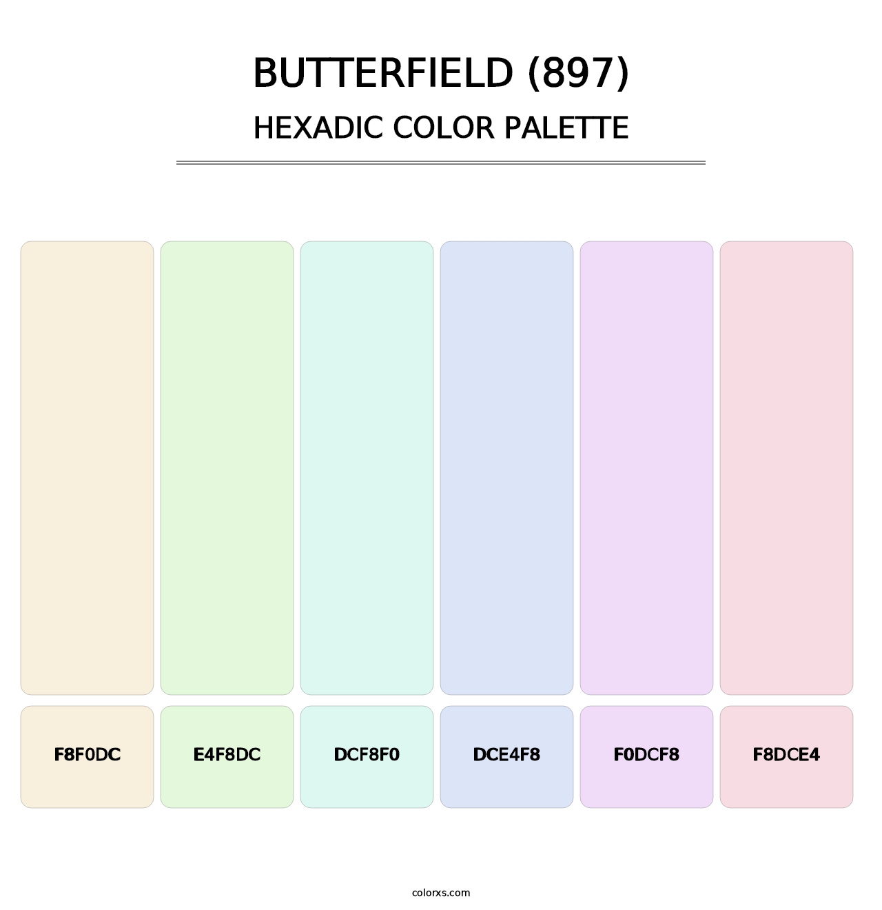 Butterfield (897) - Hexadic Color Palette