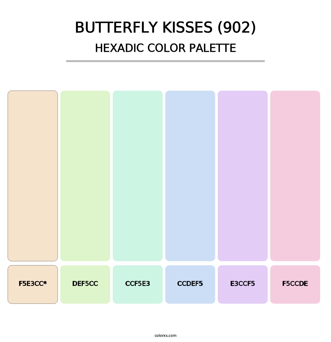 Butterfly Kisses (902) - Hexadic Color Palette