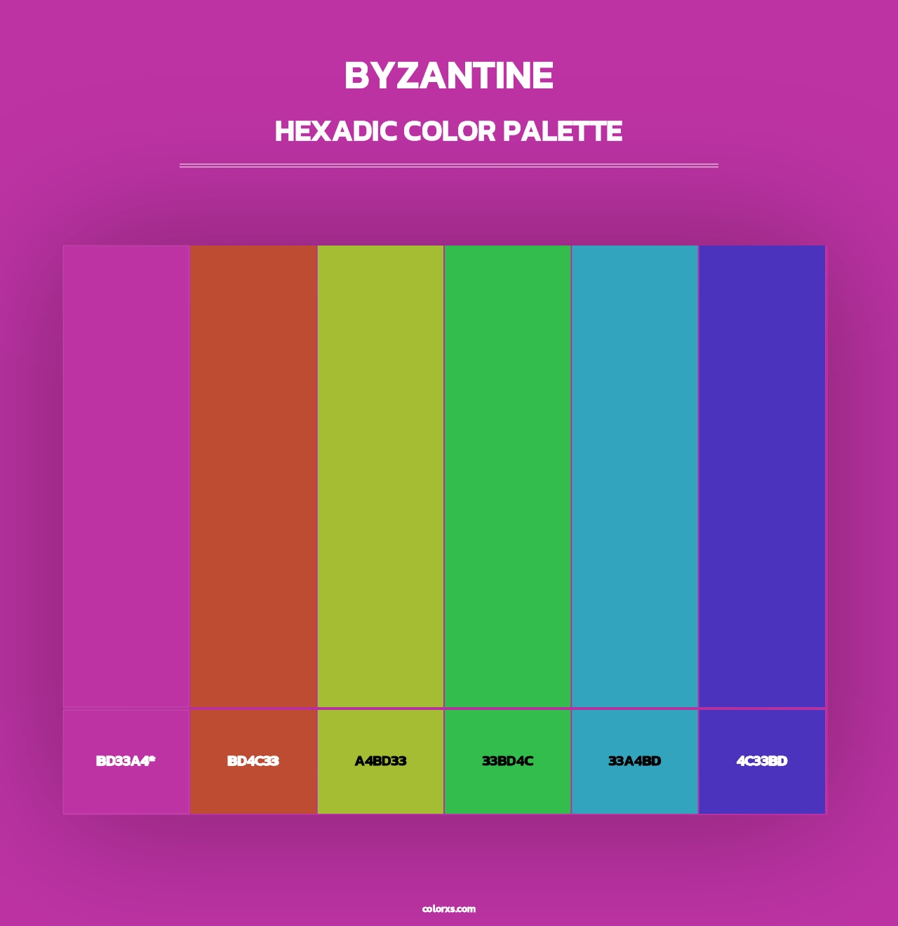 Byzantine - Hexadic Color Palette