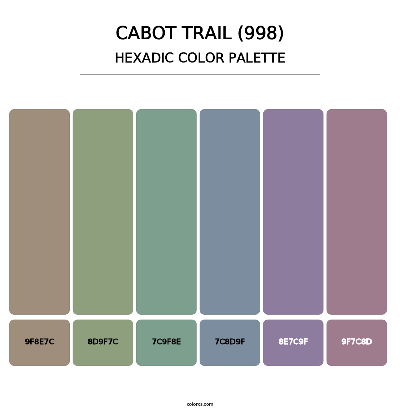 Cabot Trail (998) - Hexadic Color Palette