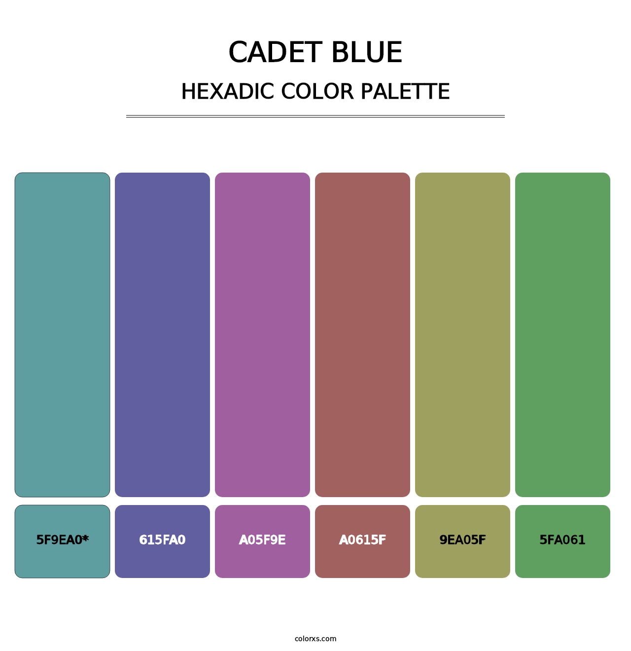 Cadet Blue - Hexadic Color Palette