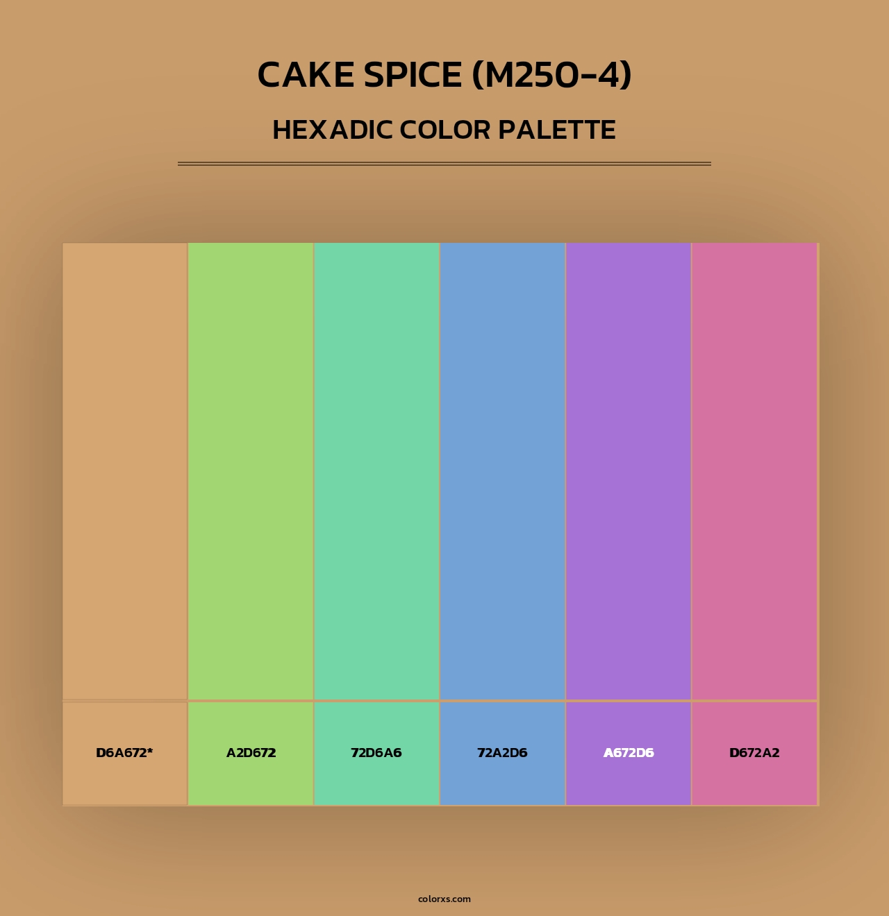 Cake Spice (M250-4) - Hexadic Color Palette