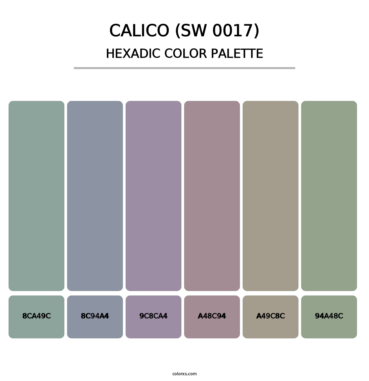 Calico (SW 0017) - Hexadic Color Palette