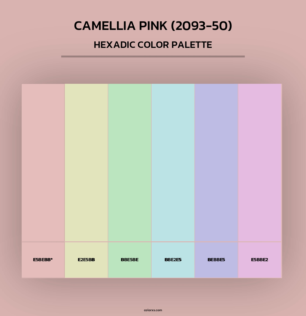 Camellia Pink (2093-50) - Hexadic Color Palette