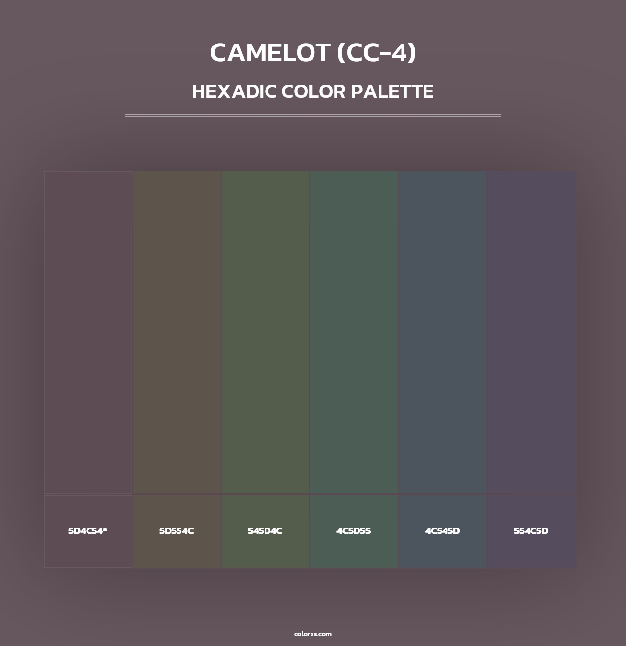 Camelot (CC-4) - Hexadic Color Palette