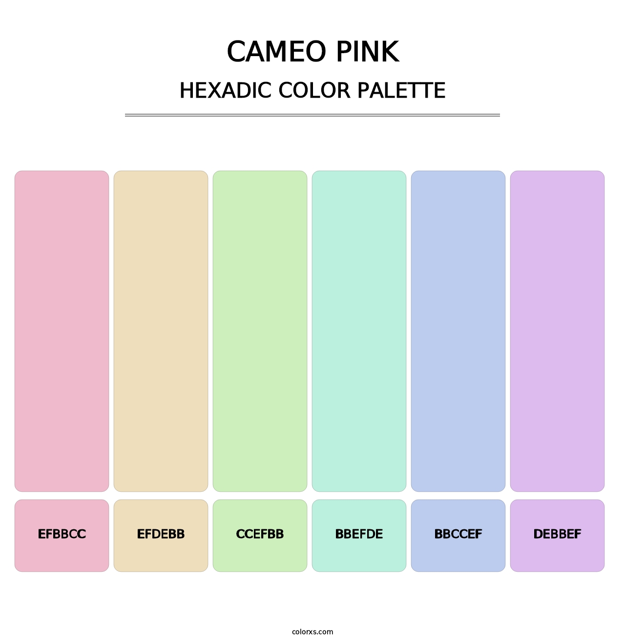Cameo Pink - Hexadic Color Palette