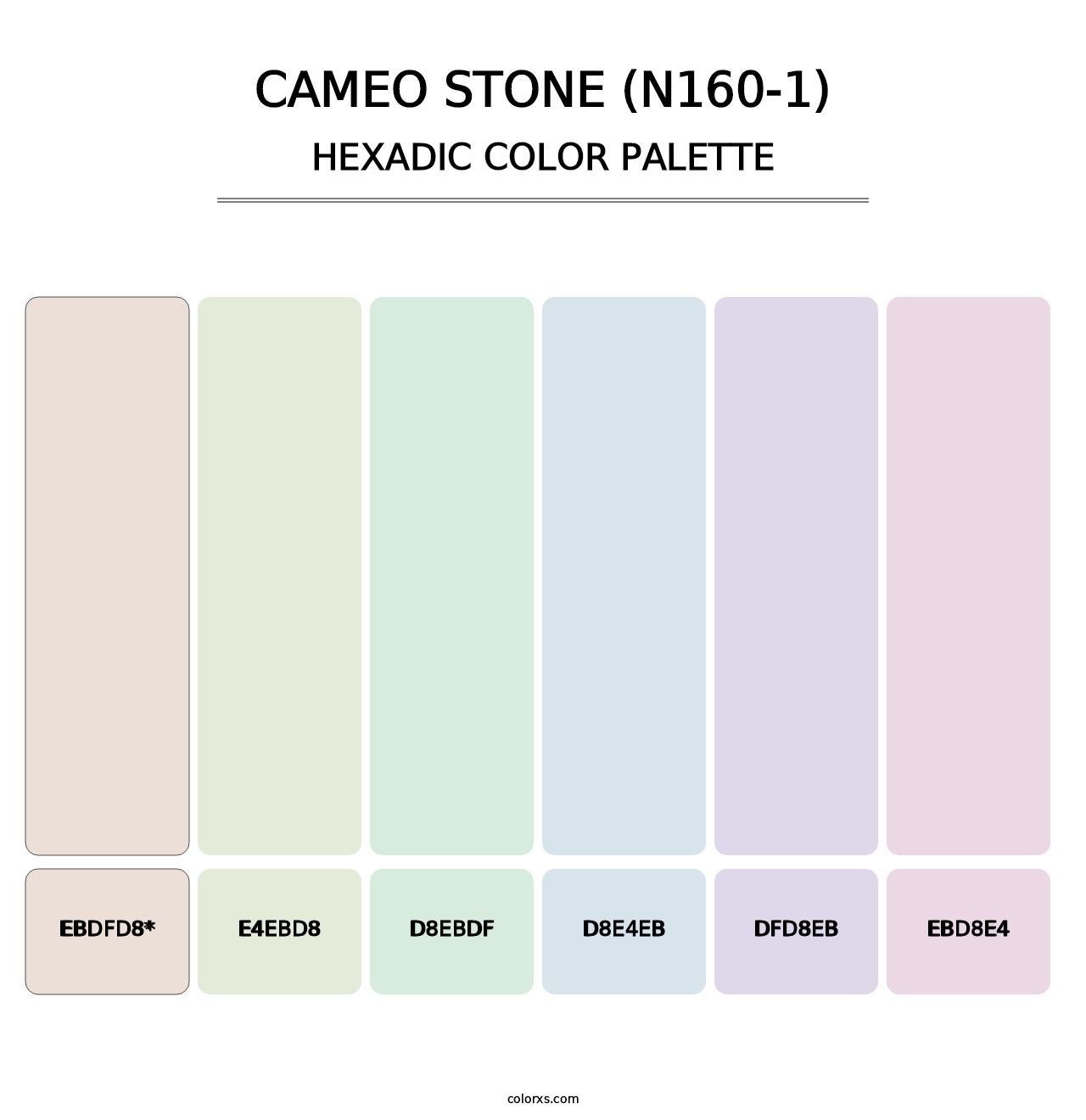Cameo Stone (N160-1) - Hexadic Color Palette