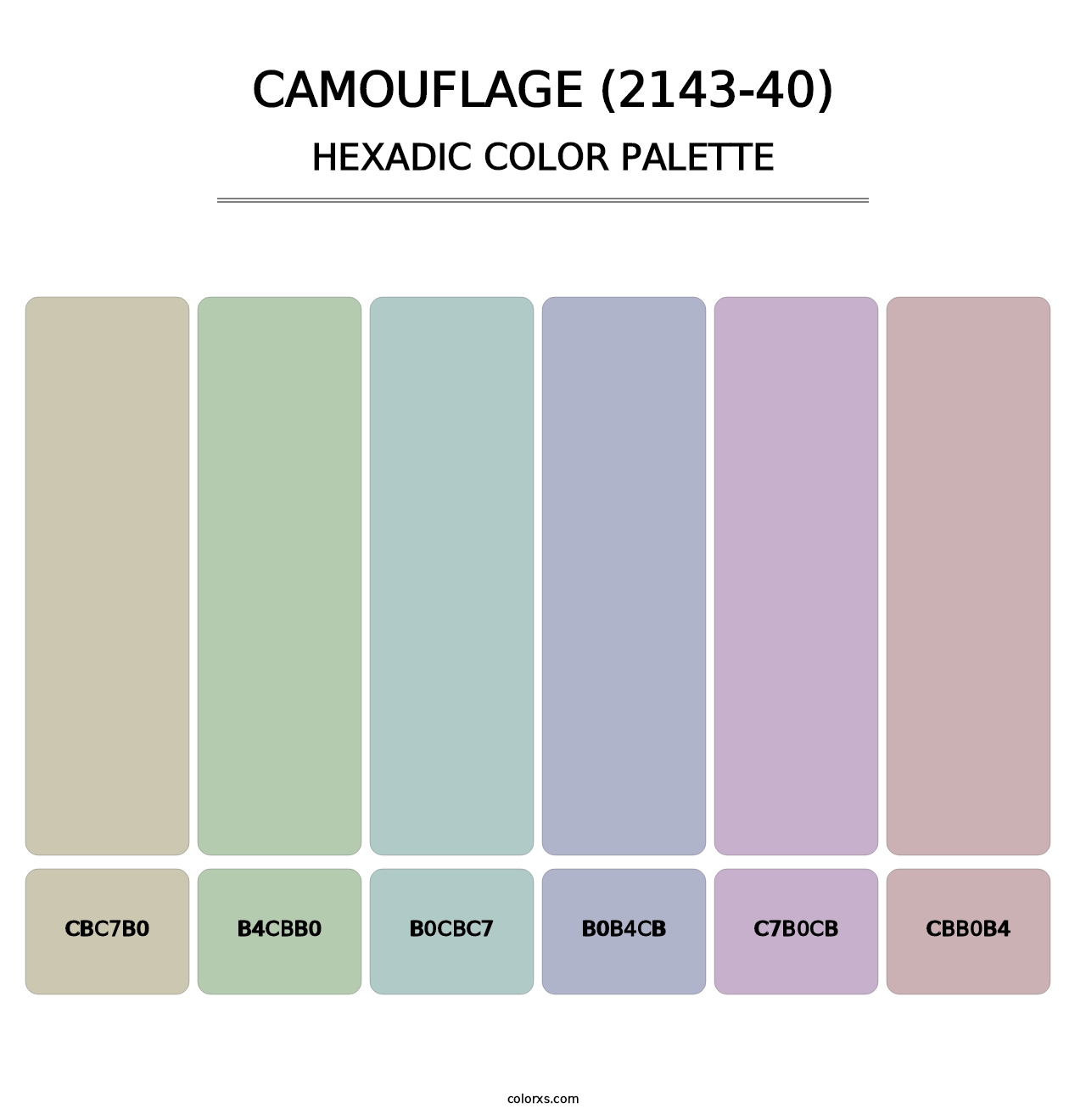 Camouflage (2143-40) - Hexadic Color Palette