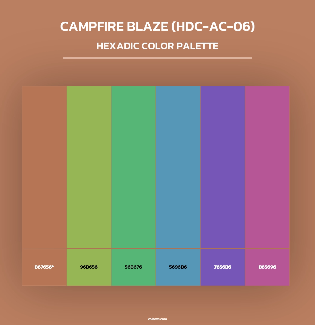 Campfire Blaze (HDC-AC-06) - Hexadic Color Palette