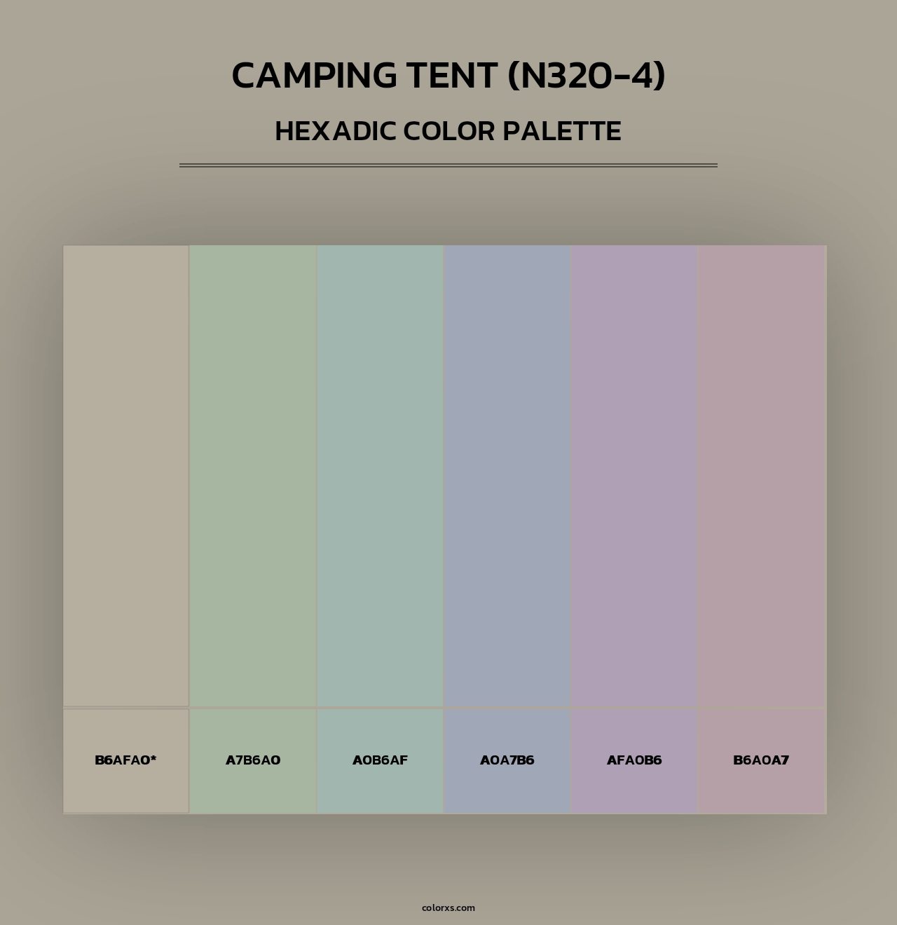 Camping Tent (N320-4) - Hexadic Color Palette
