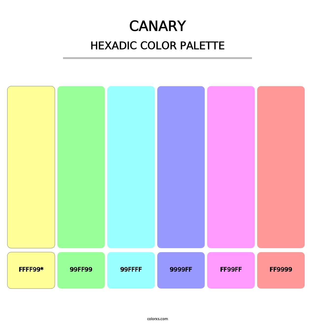 Canary - Hexadic Color Palette