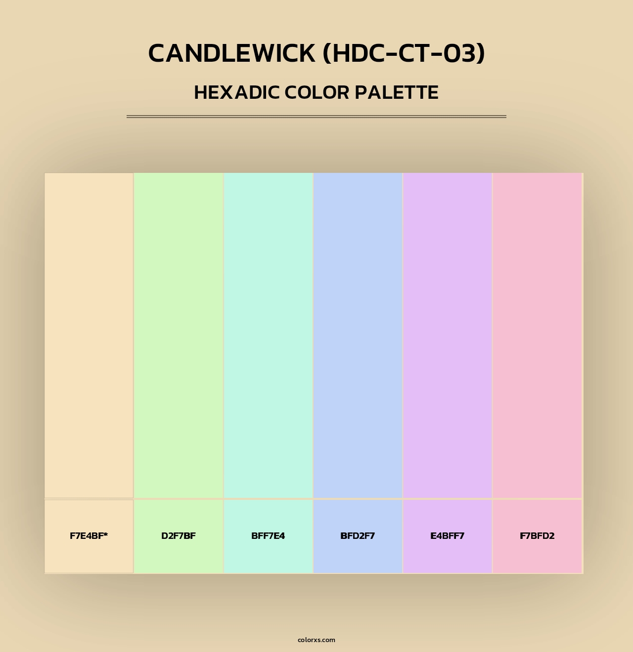 Candlewick (HDC-CT-03) - Hexadic Color Palette