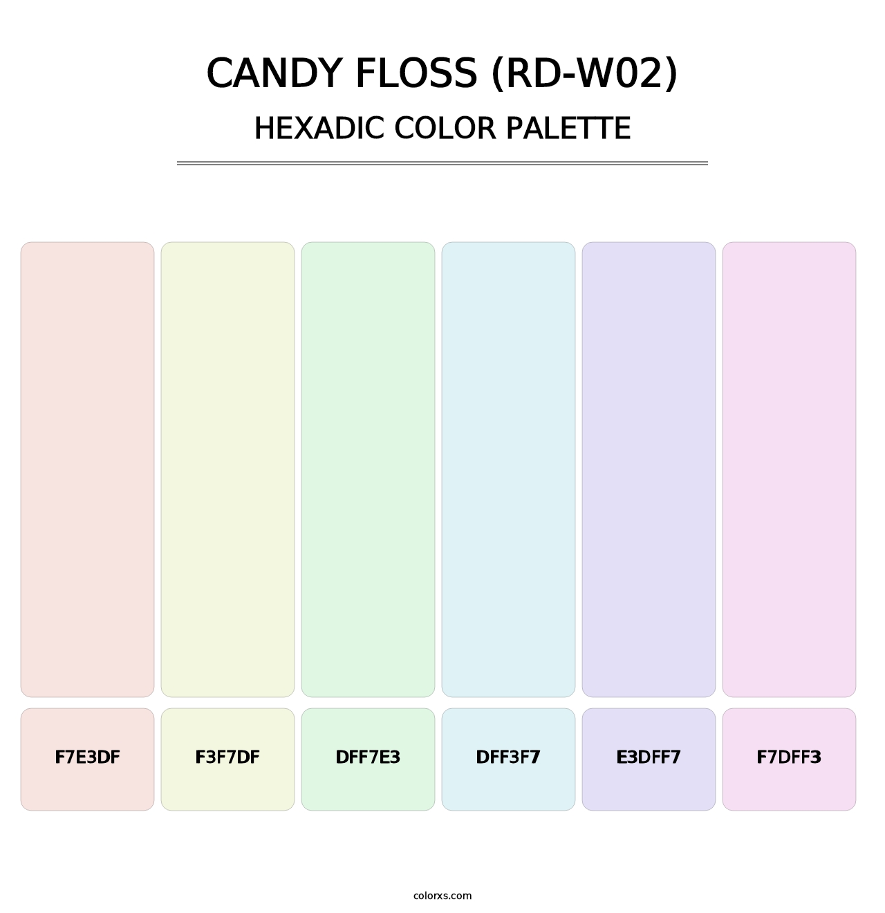 Candy Floss (RD-W02) - Hexadic Color Palette