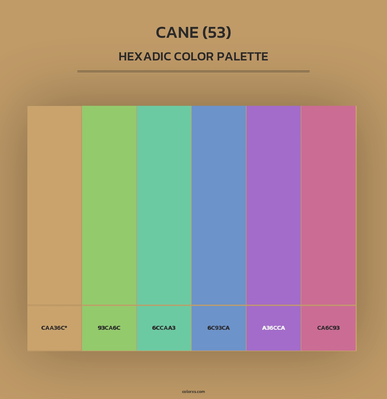 Cane (53) - Hexadic Color Palette
