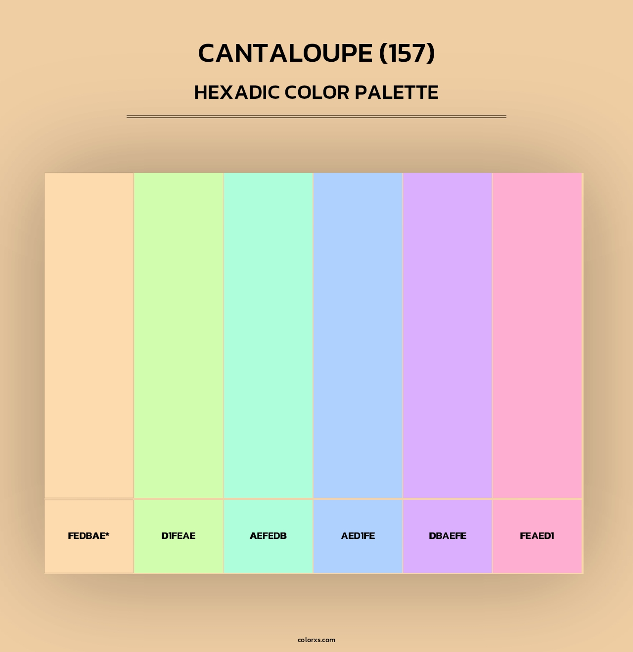Cantaloupe (157) - Hexadic Color Palette