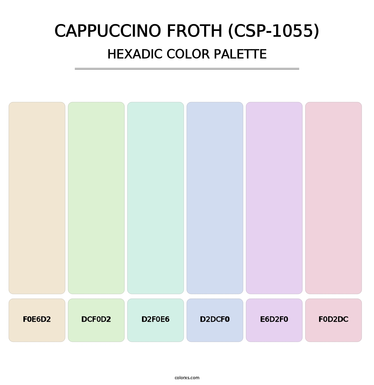 Cappuccino Froth (CSP-1055) - Hexadic Color Palette