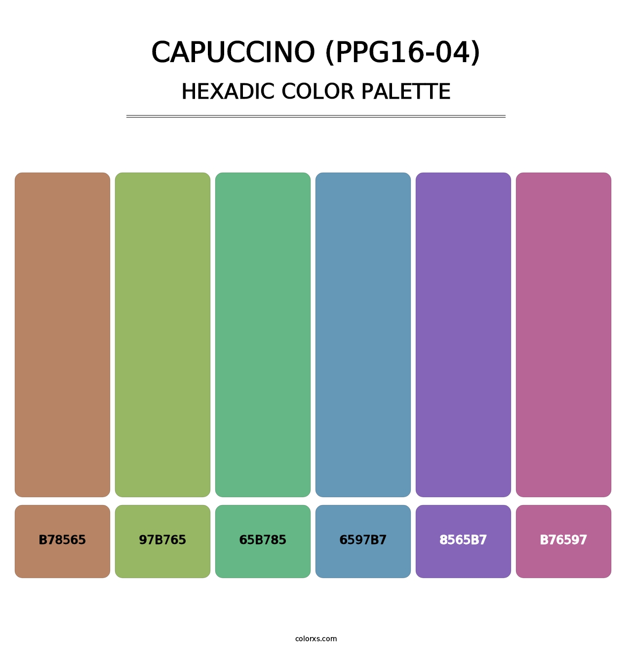 Capuccino (PPG16-04) - Hexadic Color Palette