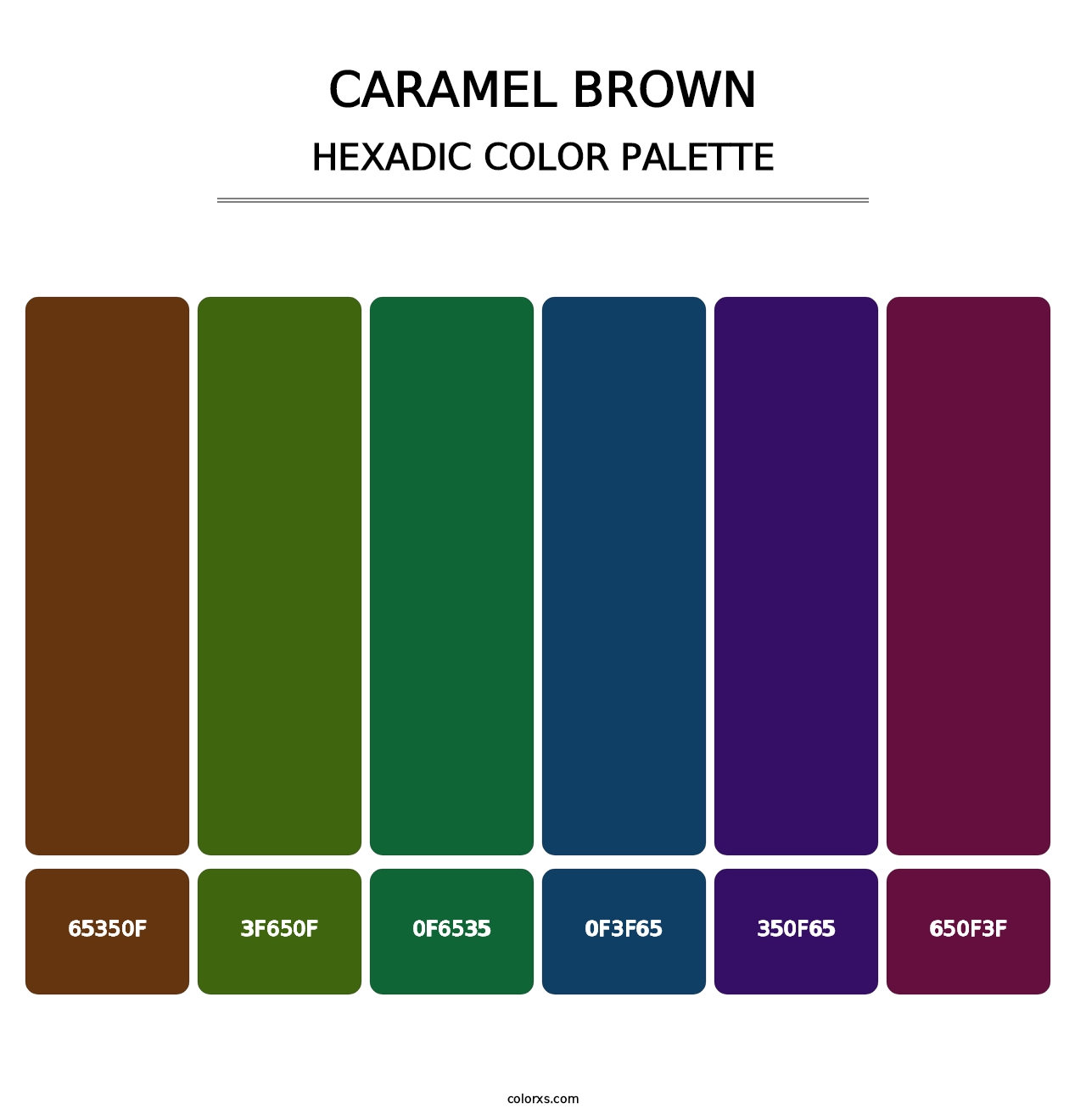 Caramel Brown - Hexadic Color Palette