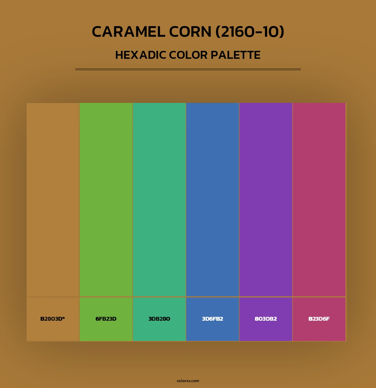 Caramel Corn (2160-10) - Hexadic Color Palette