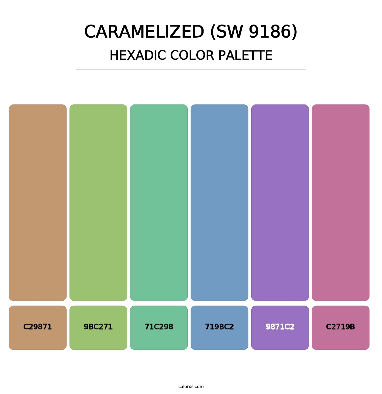 Caramelized (SW 9186) - Hexadic Color Palette