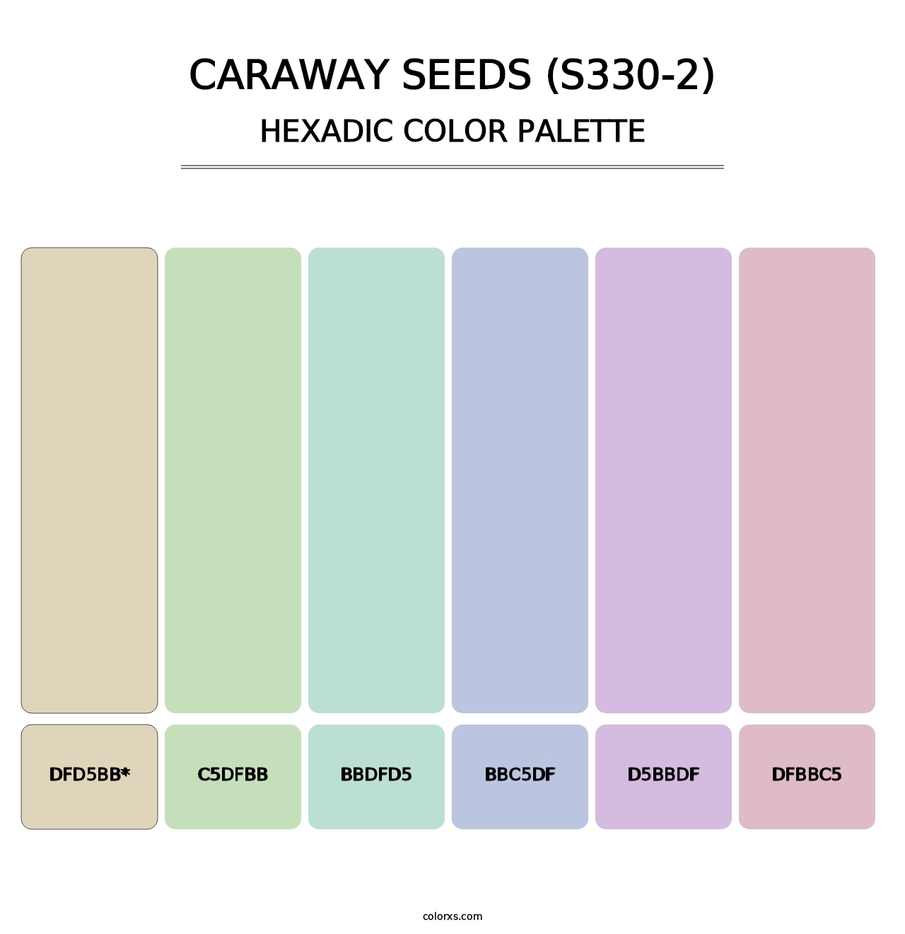 Caraway Seeds (S330-2) - Hexadic Color Palette