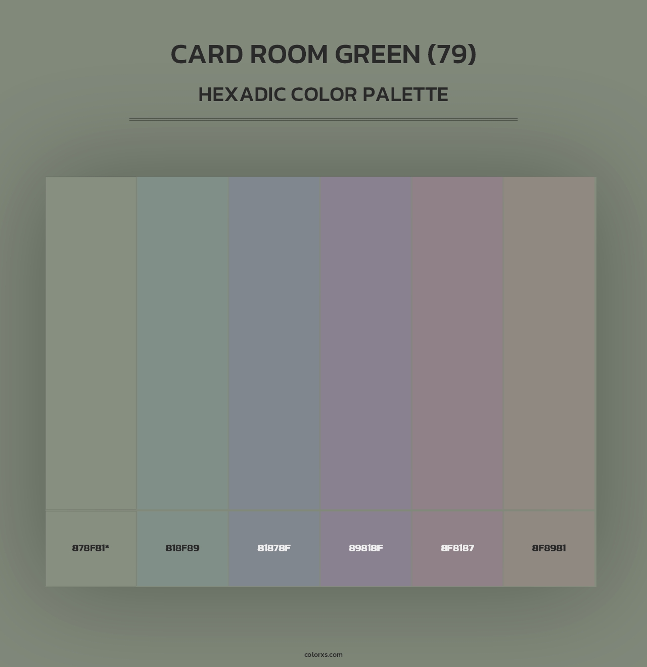 Card Room Green (79) - Hexadic Color Palette