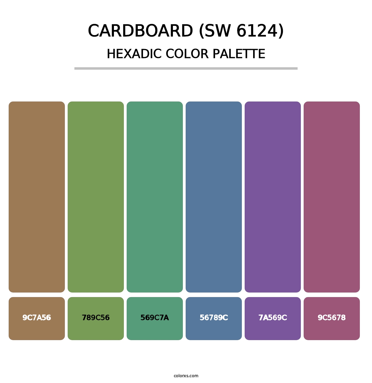 Cardboard (SW 6124) - Hexadic Color Palette