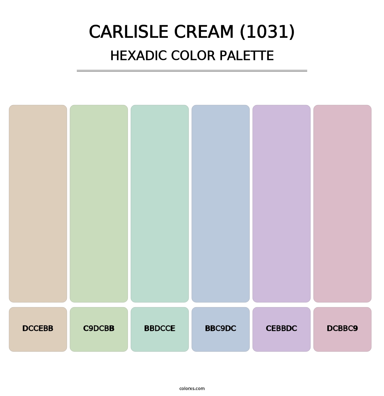 Carlisle Cream (1031) - Hexadic Color Palette
