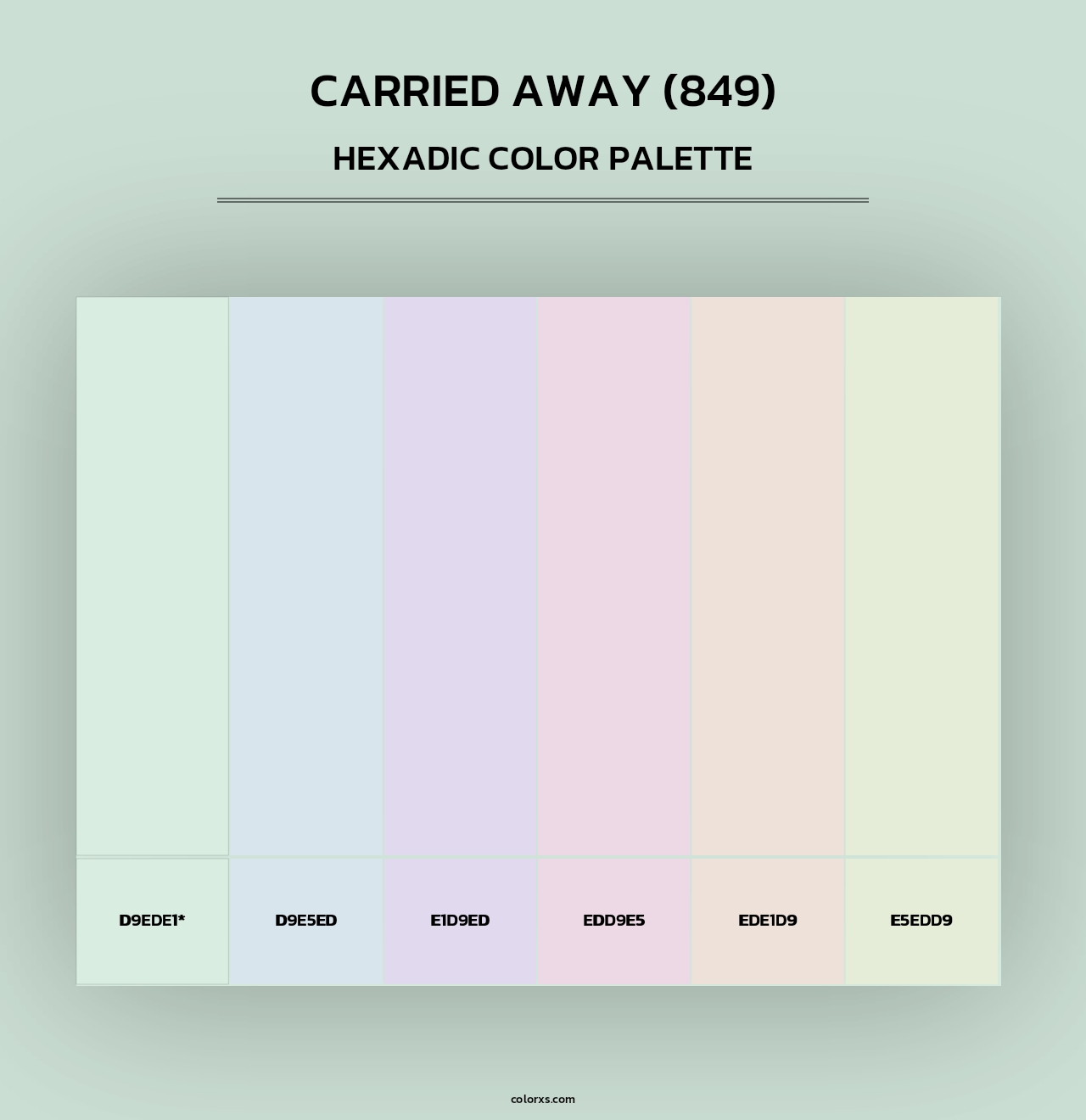 Carried Away (849) - Hexadic Color Palette