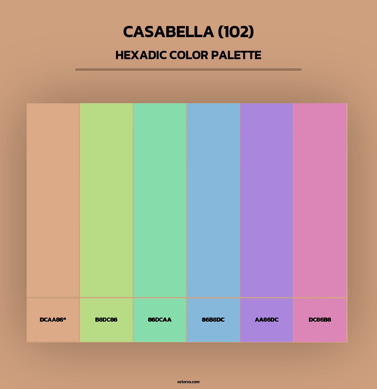 Casabella (102) - Hexadic Color Palette