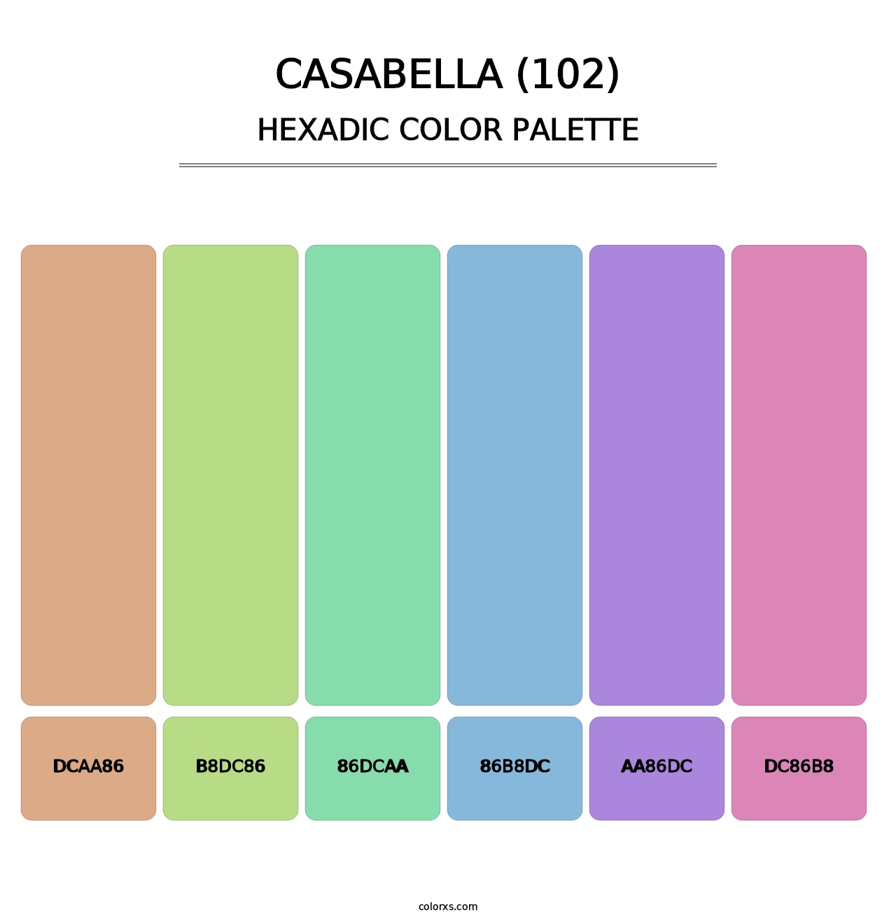 Casabella (102) - Hexadic Color Palette
