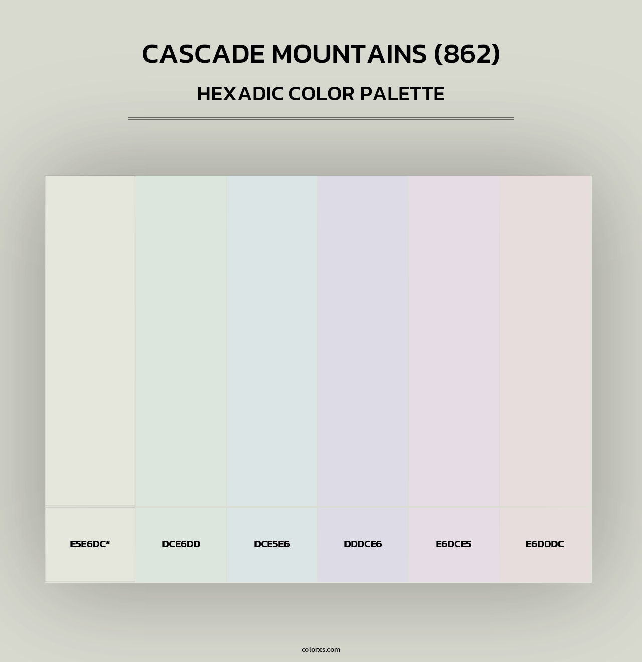 Cascade Mountains (862) - Hexadic Color Palette