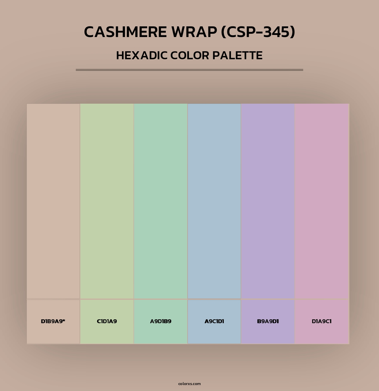 Cashmere Wrap (CSP-345) - Hexadic Color Palette