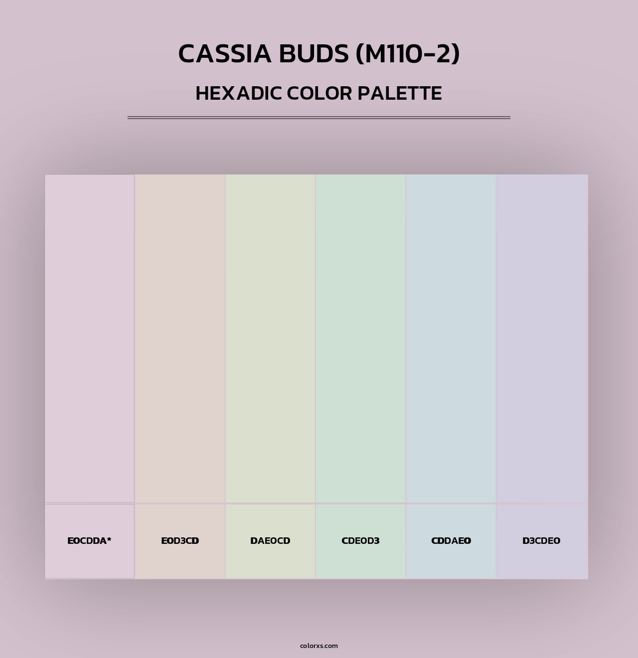 Cassia Buds (M110-2) - Hexadic Color Palette