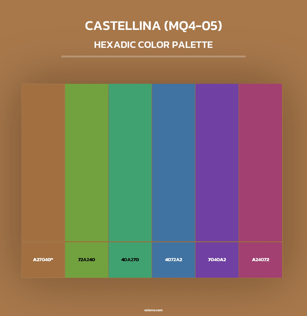 Castellina (MQ4-05) - Hexadic Color Palette